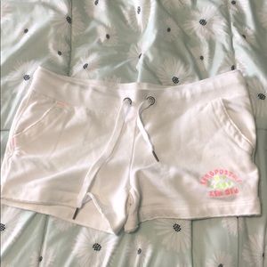 Aeropostale White Sweat Shorts